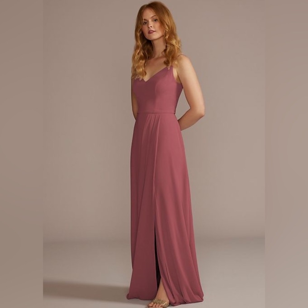 Chianti Chiffon Spaghetti Strap Bridesmaid Dress